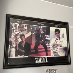 SCARFACE ,”MONEY, POWER,RESPECT” RARE 2000’s LICENSED POSTER