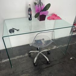 Glass Office Desk Table 