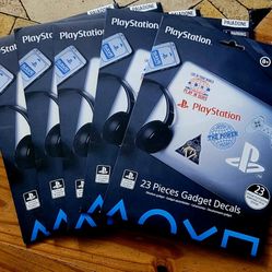 New  Playstation Gadget Decals Waterproof Removeable Aladone New Sealed NIB