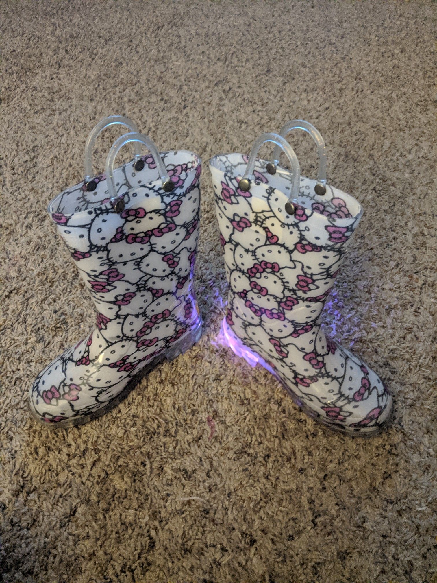 Girls Hello Kitty Rain Boots Size 11