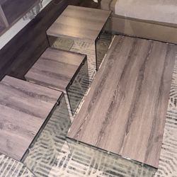 Modern 5 Piece Coffee Table & Side Table Set 