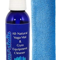 Gym Equipment Cleaner / Odor Eliminator – Sports Equipment Spray w/ Microfiber Cloth – 4 fl. oz