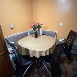 Glass table and  4 chairs