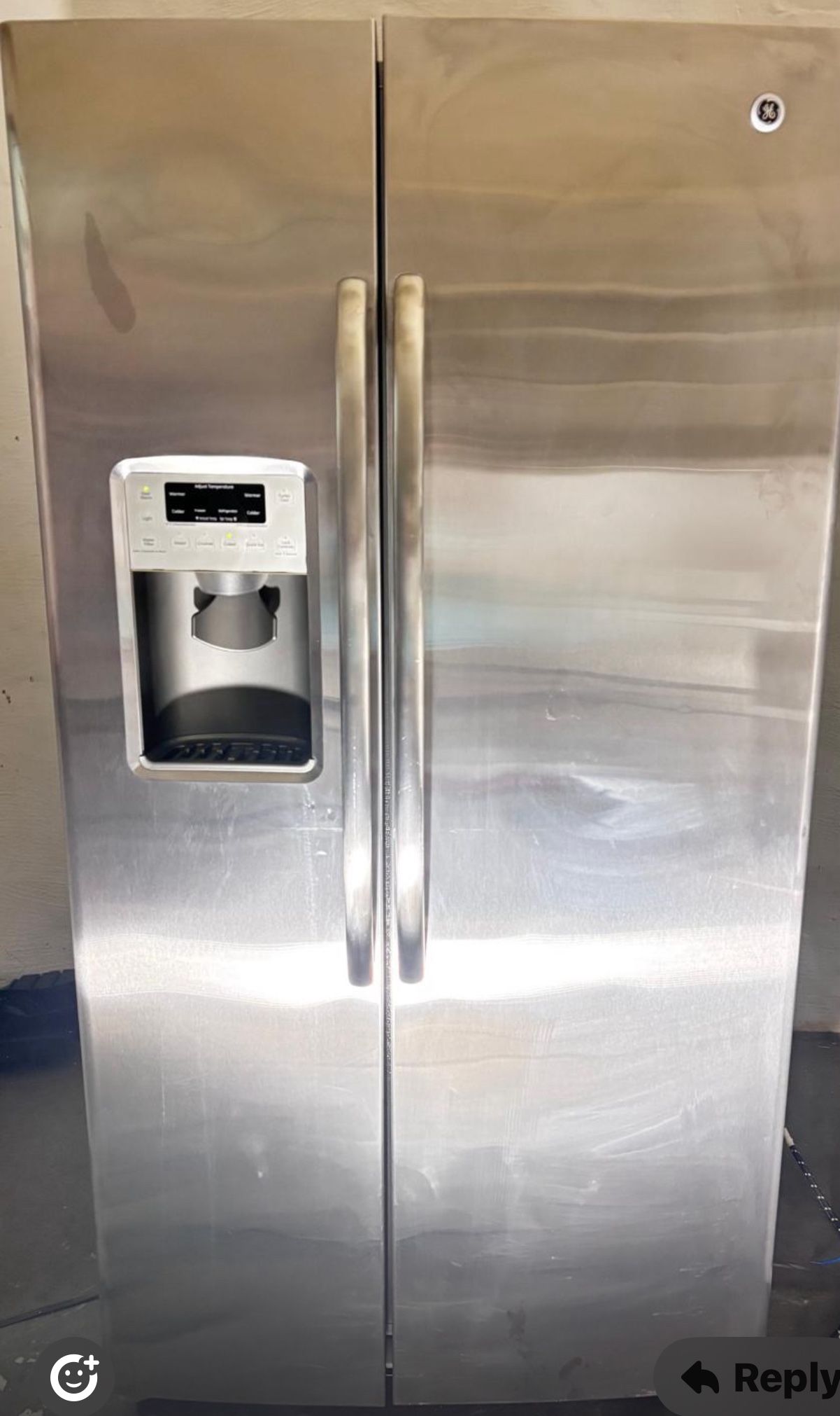 GE Stainless Steel Refrigerator - Practically New - See Tags