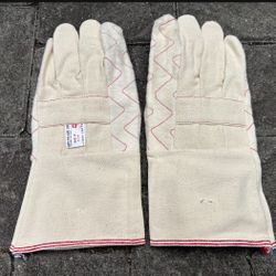 Heavy Cotton Hot Mill Long Cuff Gloves by North Star of Tacoma 