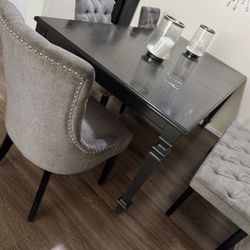 Gray Kitchen Table 