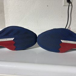 Adidas Court Vision 2 Basketball Shoes Red, Blue and White Size 9