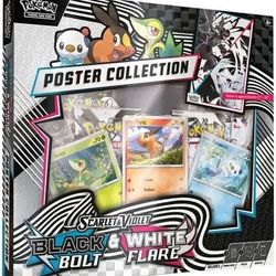 Pokemon Black Bolt White Flare Poster Collection 