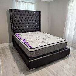 NEW QUEEN PILLOW TOP MATTRESS AND BOX SPRING