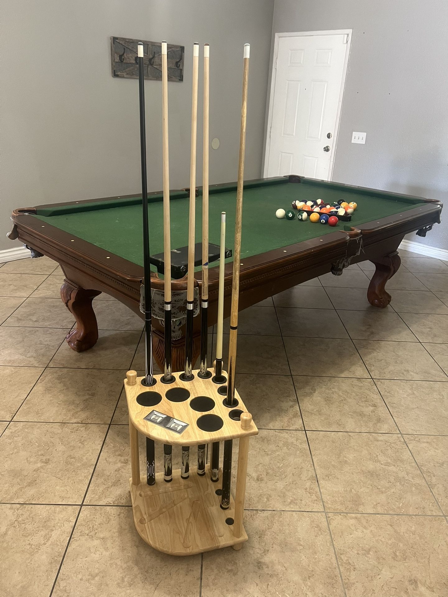 Pool Table With Accessories