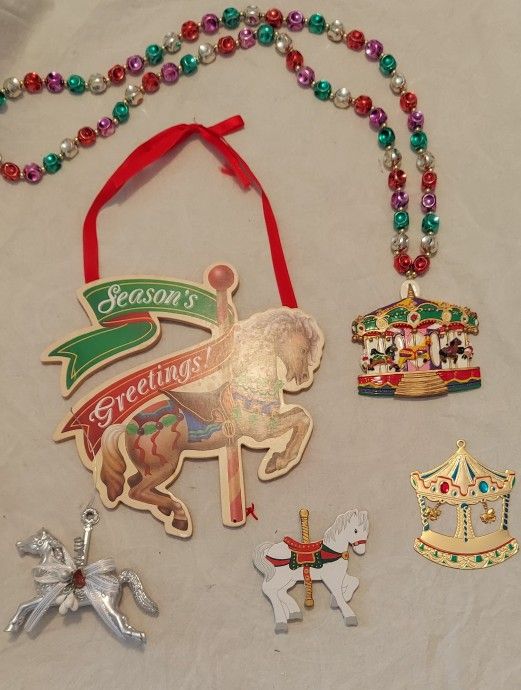 Holiday Carousel Horse Stuff