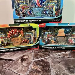 Pokemon Greninja, Snorlax, Incineroar Special Collection