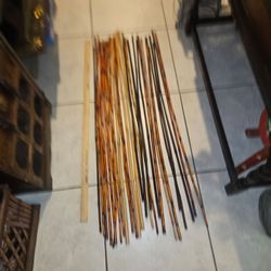 27 38IN LONG BAMBOO STICKS JUST $1 EACH!!!