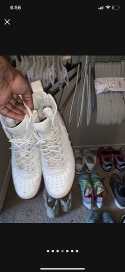 Size 8 Red Ivory Air Force 1