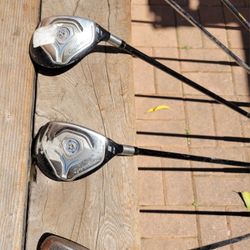 Taylormade Drivers And Fairway Woods. 8 In Total