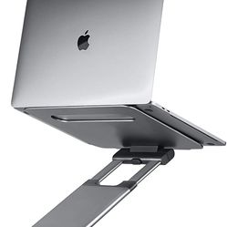 Ergonomic Laptop Stand For Desk, Adjustable Height Up To 20", Laptop Riser Computer Stand For Laptop, Portable Laptop Stands, Fits All MacBook, Laptop
