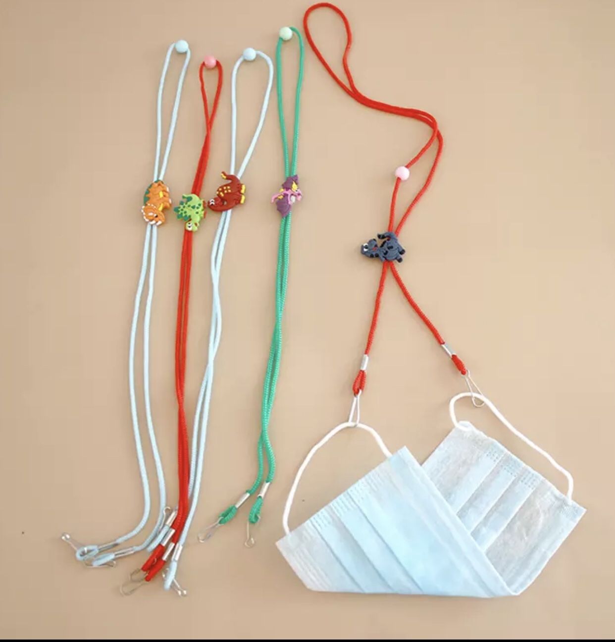 Face Mask Holder Rop Mask Lanyard Adjustable Mask Hanging Hook Rop Antilost Antidrop Mask Hanging Neck Rop Random Color