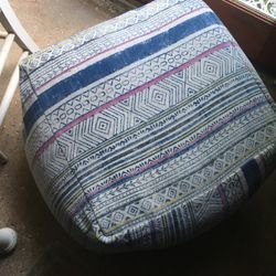 Indian Fabric Cotton Cover Pouf