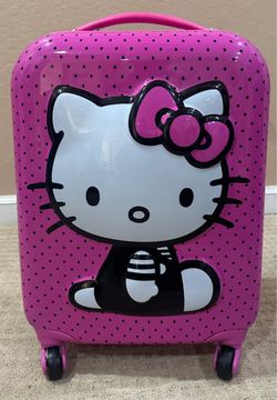 Hello Kitty Hard Shell Spinner Carry-On Luggage(like new)