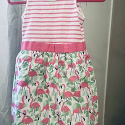 Gymboree Girls Summer Dress Size 8  Flamingos!
