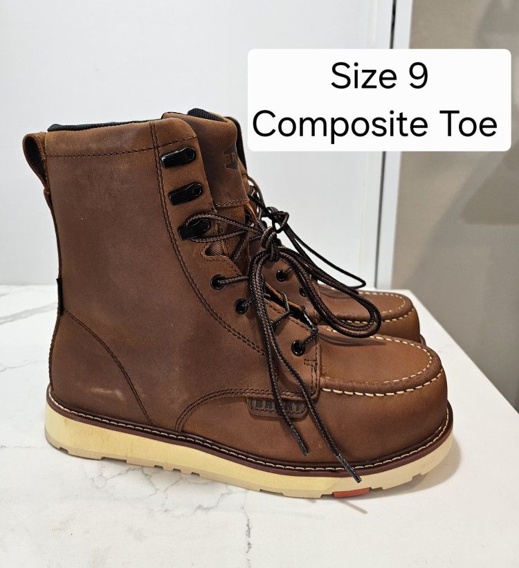 Brunt Composite Toe Work Boots Size 9