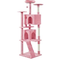 80 Inch Pink Cat Condo - 614197