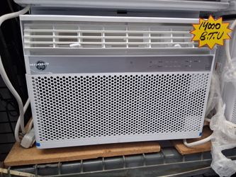 14000btu windows ac by GE smart WiFi.  Over 750 square footage.  Brand new.