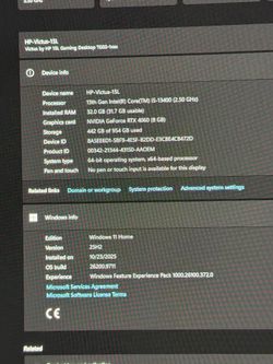 4060 HP Victus 15L with 32GB of DDR4 Ram Gaming Pc