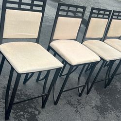 24”h 5 Metal Stools Chairs