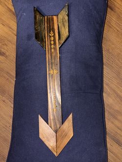 Rustic Wooden Arrow Wall Decor - Handcrafted Tribal Arrow Sign 16" x 3.5"