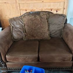 Brown Sofa Couch Set
