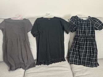 Girls black dresses sizes 7-8