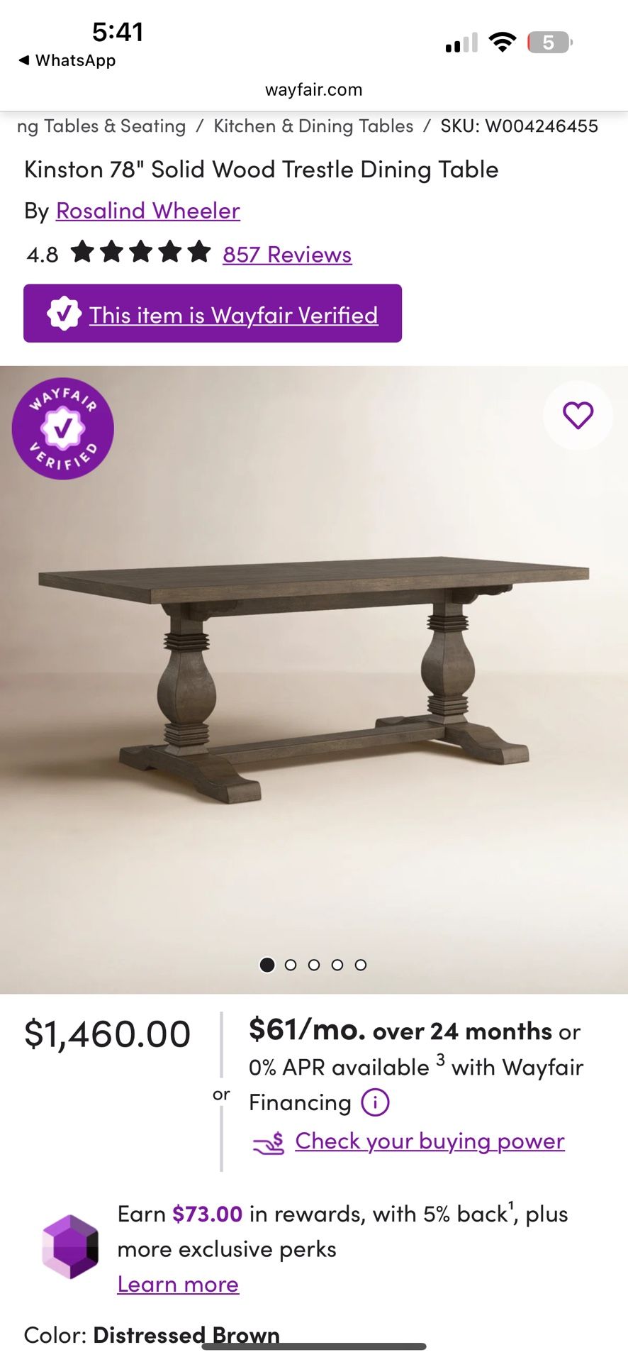 Dinning Room Table