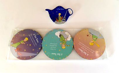 The Little Prince Coasters and Tea Bag Holder