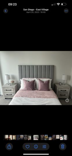 Grey Headboard