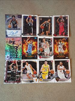 2025-26 Tarris Reed Jr Bowman U Best The Best Of 2025 Autographs + 11 2025-26 Topps & Topps Match Attax Basketball Cards For 30 (Read Description For 