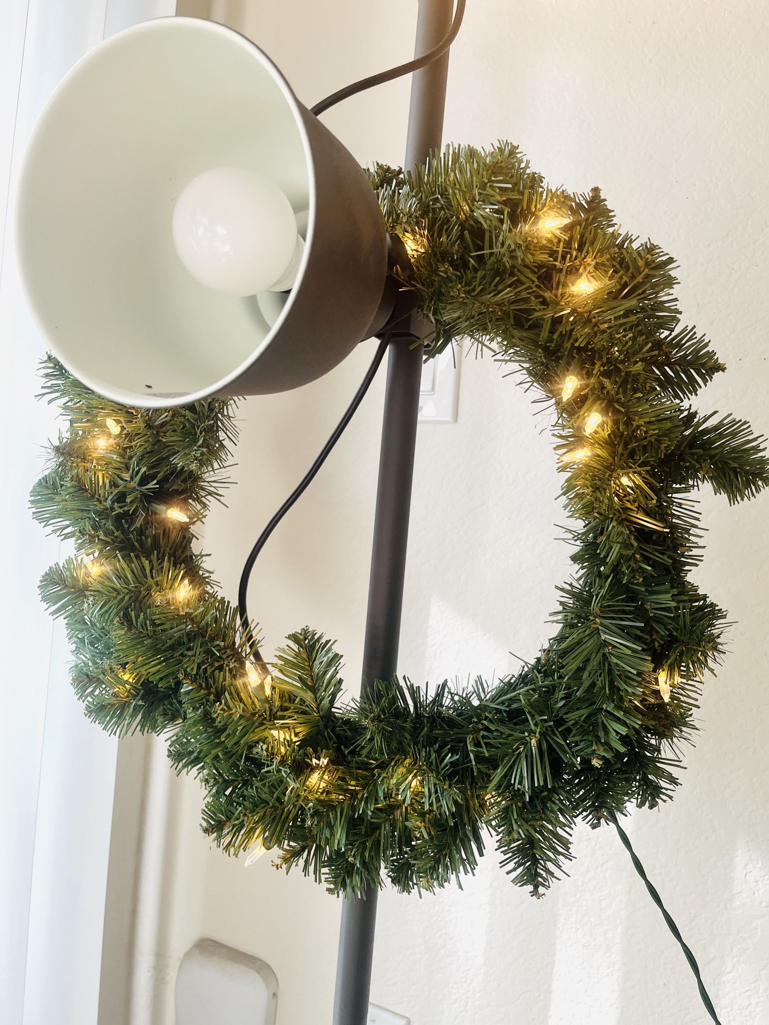 Artificiala Christmas Wreath Clear Light
