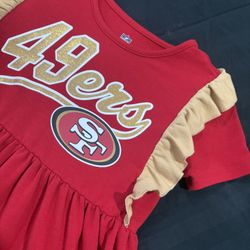 San Francisco 49ers Dress/ruffle Top