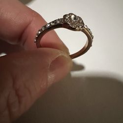 CZ Ring Surrounded By CZ Eternity Band