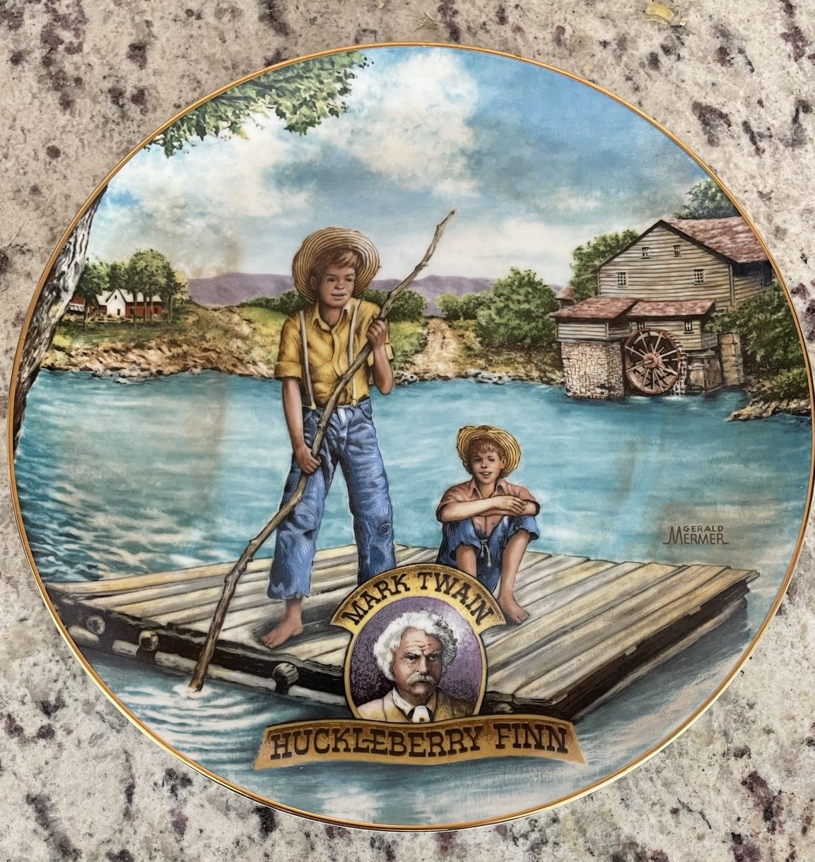Huckleberry Finn Plate