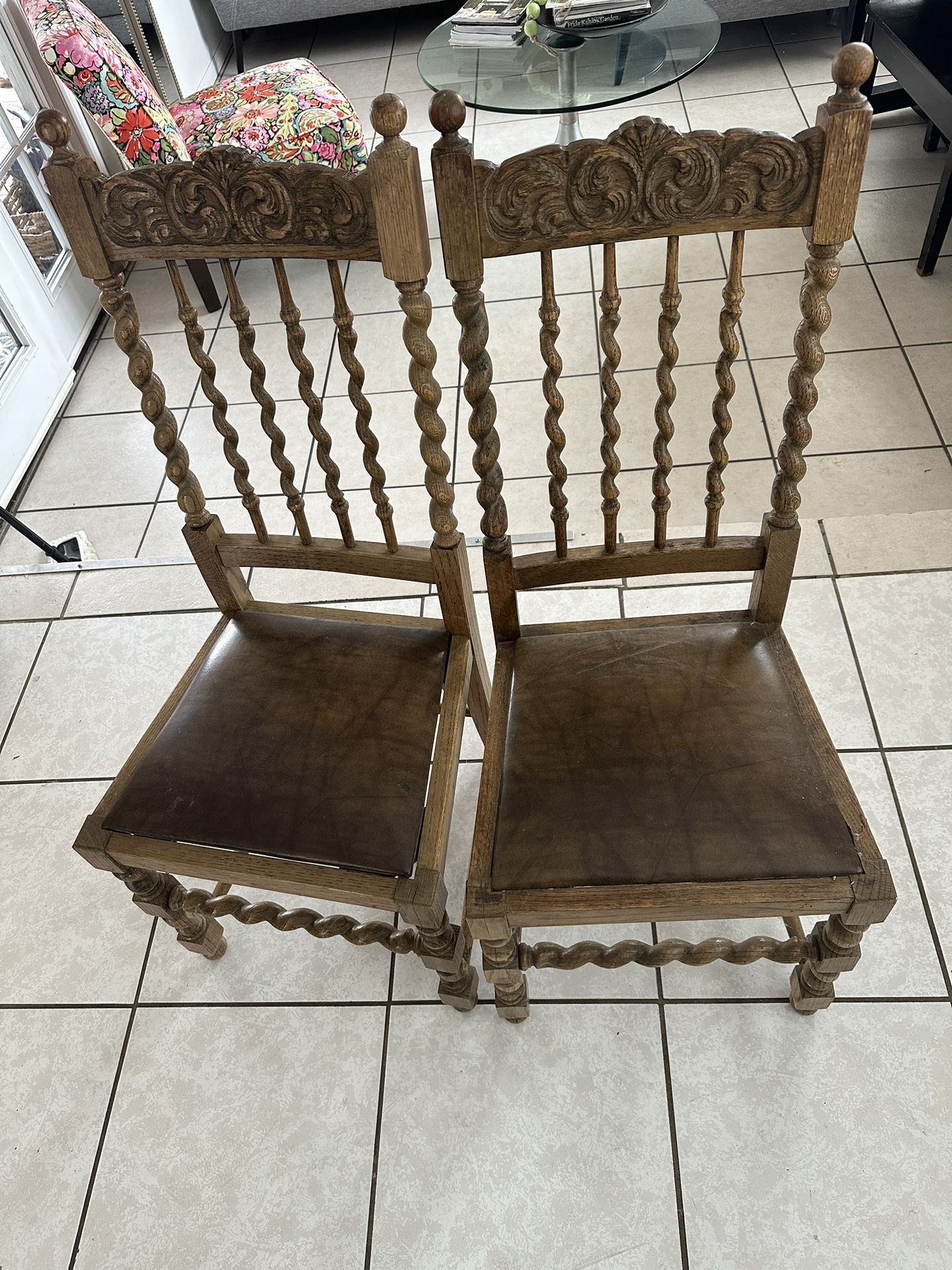 H. W. Hull & Sons - Antique Oak Chairs - Solid Oak Spindle Chair, Antique Quality Oak $100 OBO 