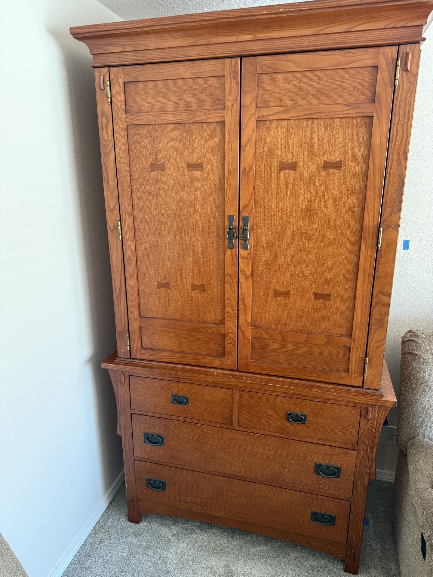 Wood Armoire Cabinet