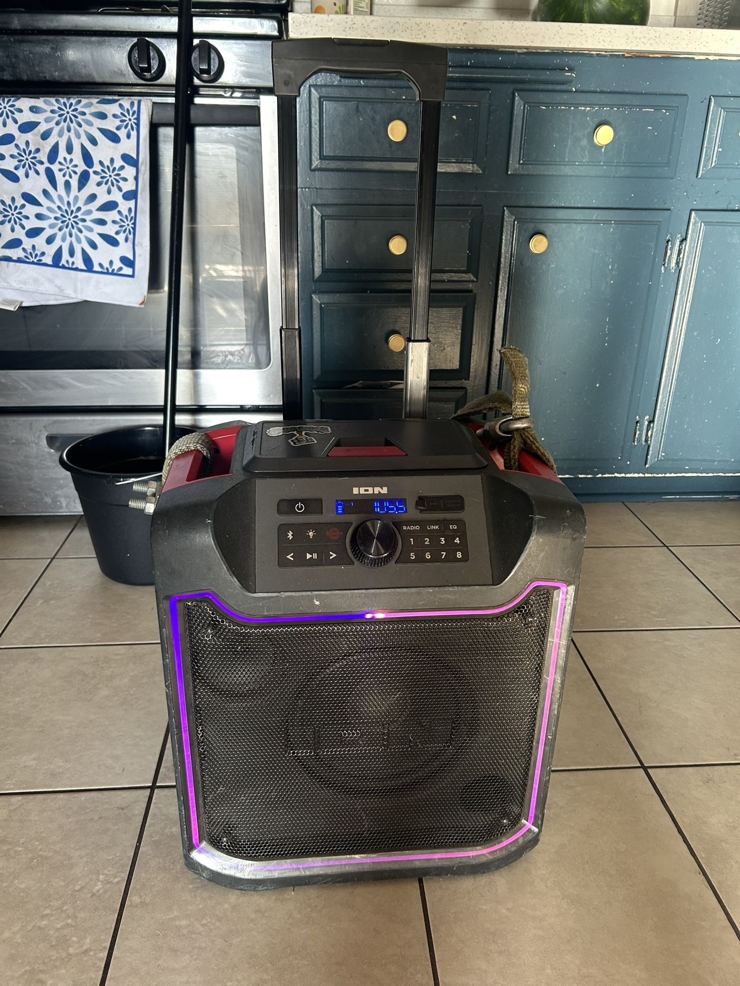 2 Portable Bluetooth Speakers One Bigger Than The Other Asking 80 And $100