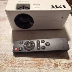 TMY 1080P Full HD Portable Mini Projector, Upgraded Bluetooth Movie Projector with Screen, Compatible with TV Stick Smartphone/HDMI/USB, Indoor & Outd