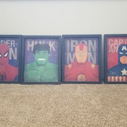 Marvel Super Hero Framed Pictures