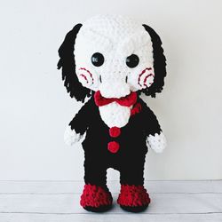 Saw Movie Billy Crochet Horror Doll Toy Halloween