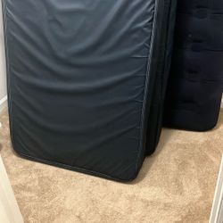 Twin Beds With Snap-In place Metal Frames