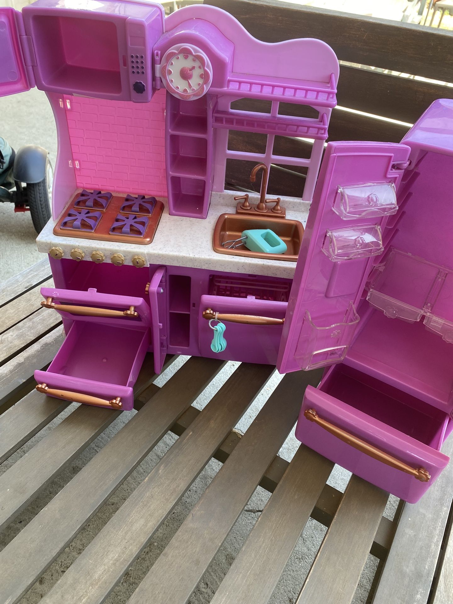Girls Purple Kitchen Set | Barbie Dolls 