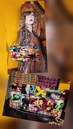 Paris Magazine Retro Clutch purse
