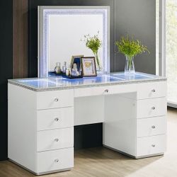 CONTEMPORARY HIGH  GLOSS VANITY W LED 